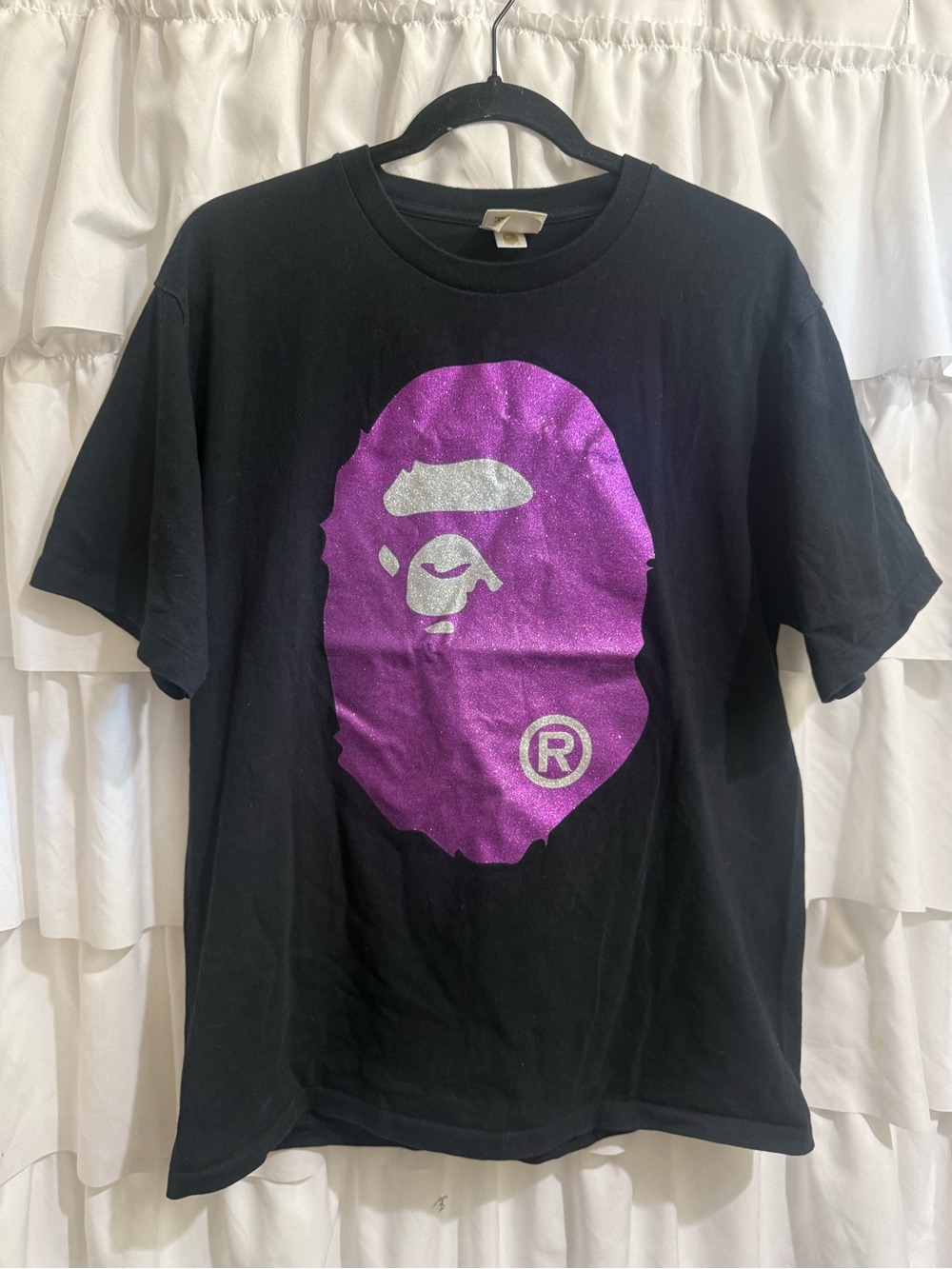 BAPE Glitter Big Ape Head Tee - Short Sleeve